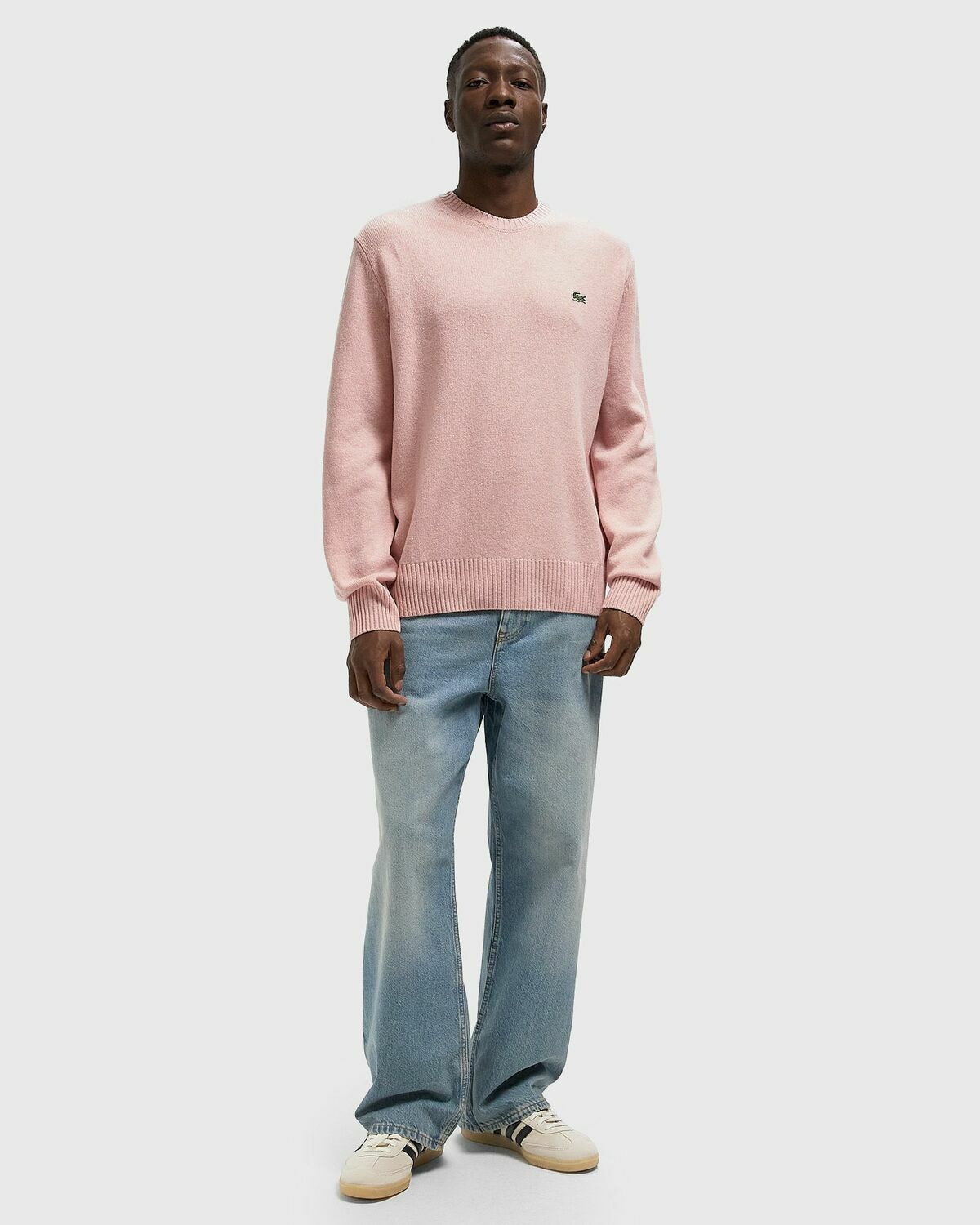 Lacoste KNIT SWEATER pink Mens Pullover