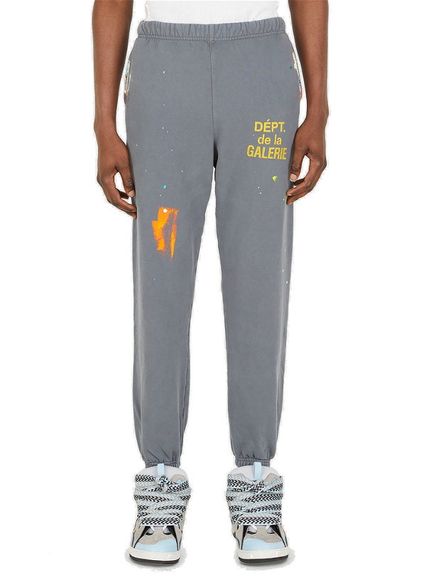 Photo: French Logo Print Track Pants in Grey