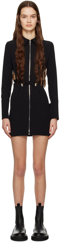 Photo: J KOO Black Cutout Minidress