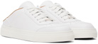 Max Mara White Leather Slide Mule Sneakers