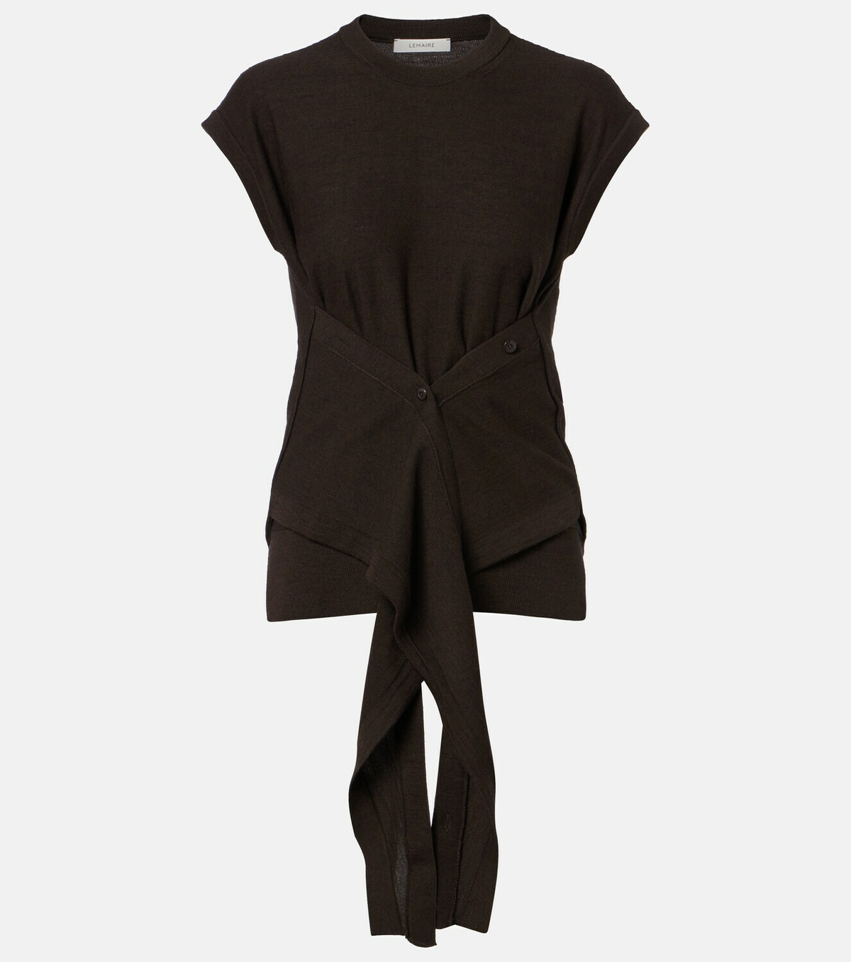 Lemaire Wool-blend knitted top