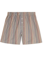 Paul Smith - Striped Cotton-Poplin Boxer Shorts - Multi