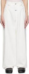 Commission White Pill Jeans