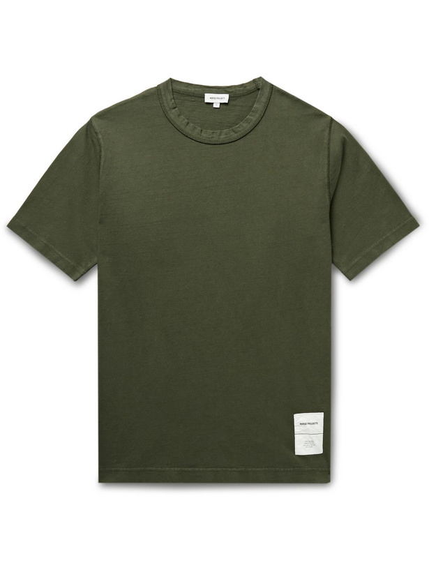Photo: Norse Projects - Holger Organic Cotton-Jersey T-Shirt - Green