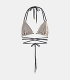Loewe Paula's Ibiza printed triangle bikini top