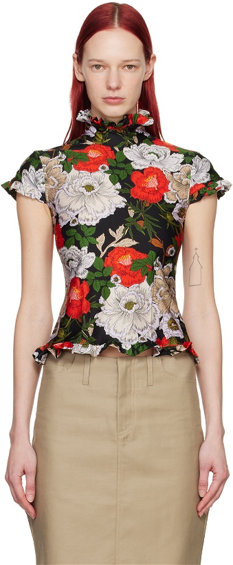 Photo: Meryll Rogge Multicolor Floral T-Shirt