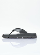 Prada Logo Plaque Slides