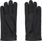 ZEGNA Black Deerskin Gloves