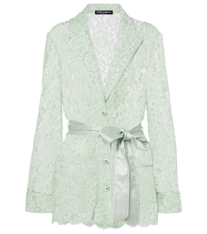Photo: Dolce&Gabbana Belted lace blazer