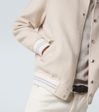 Eleventy Wool and cashmere varsity jacket