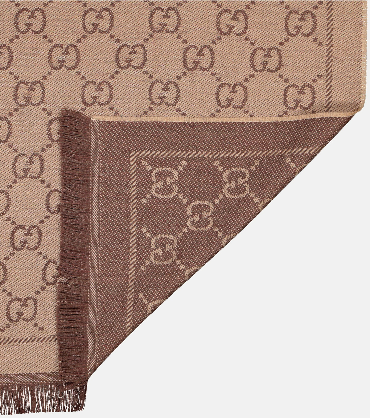 累積売上総額第１位【GUCCI★グッチ】GG WOOL JACQUARD SCARF GG wool jacquard scarf in ivory and beige | GUCCI® US