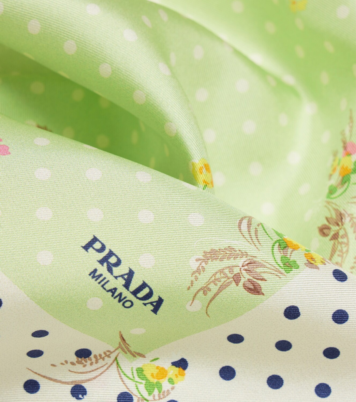 Prada Printed silk twill scarf