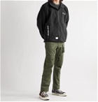 WTAPS - Forester Logo-Appliquéd Embroidered Fleece Zip-Up Sweatshirt - Black