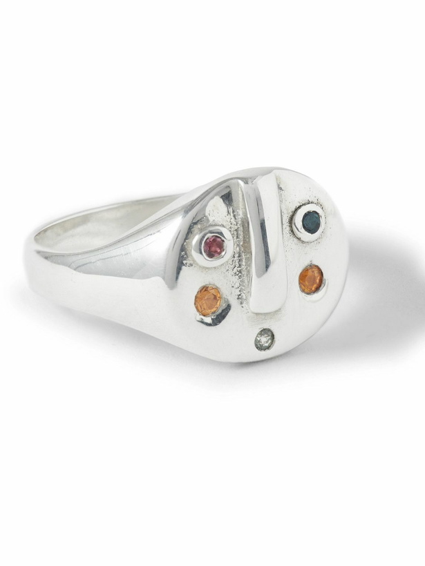 Photo: Alec Doherty - Dazed Sterling Silver, Tourmaline and Sapphire Ring - Silver