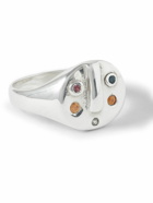 Alec Doherty - Dazed Sterling Silver, Tourmaline and Sapphire Ring - Silver