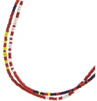 Mikia - Beaded Necklace - Red