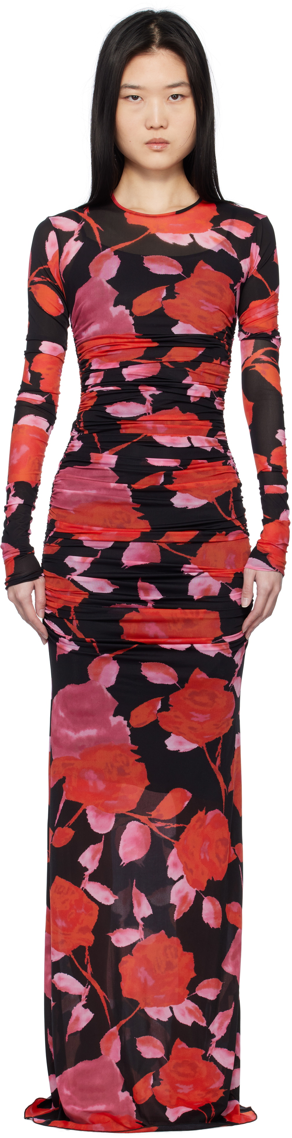 chinese dress ladies Leopard Print Sleeveless Maxi Dress