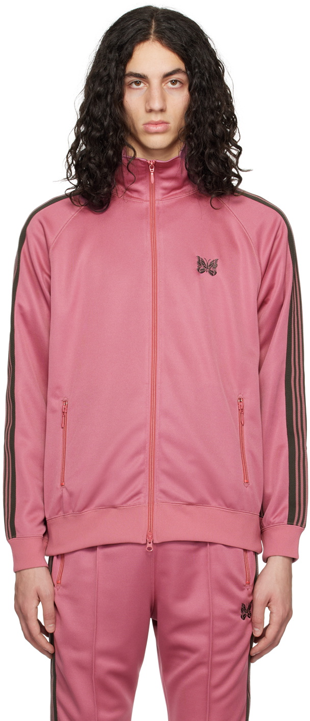 NEEDLES Pink Striped Trim Track Jacket Needles