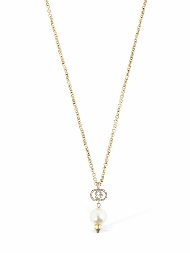 Photo: GUCCI - Gg Imitation Pearl Long Necklace