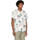 PS by Paul Smith White Palm Tree Short Sleeve Shirt