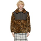 Clot Yellow Faux-Fur Leopard Jacket