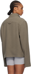 Rier Taupe Fleece Sweater