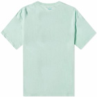 Acne Studios Exford Fade Face T-Shirt in Sea Foam Green