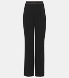 Acne Studios Logo mid-rise wide-leg pants