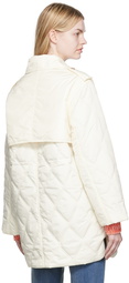 GANNI Off-White Quilted Jacket