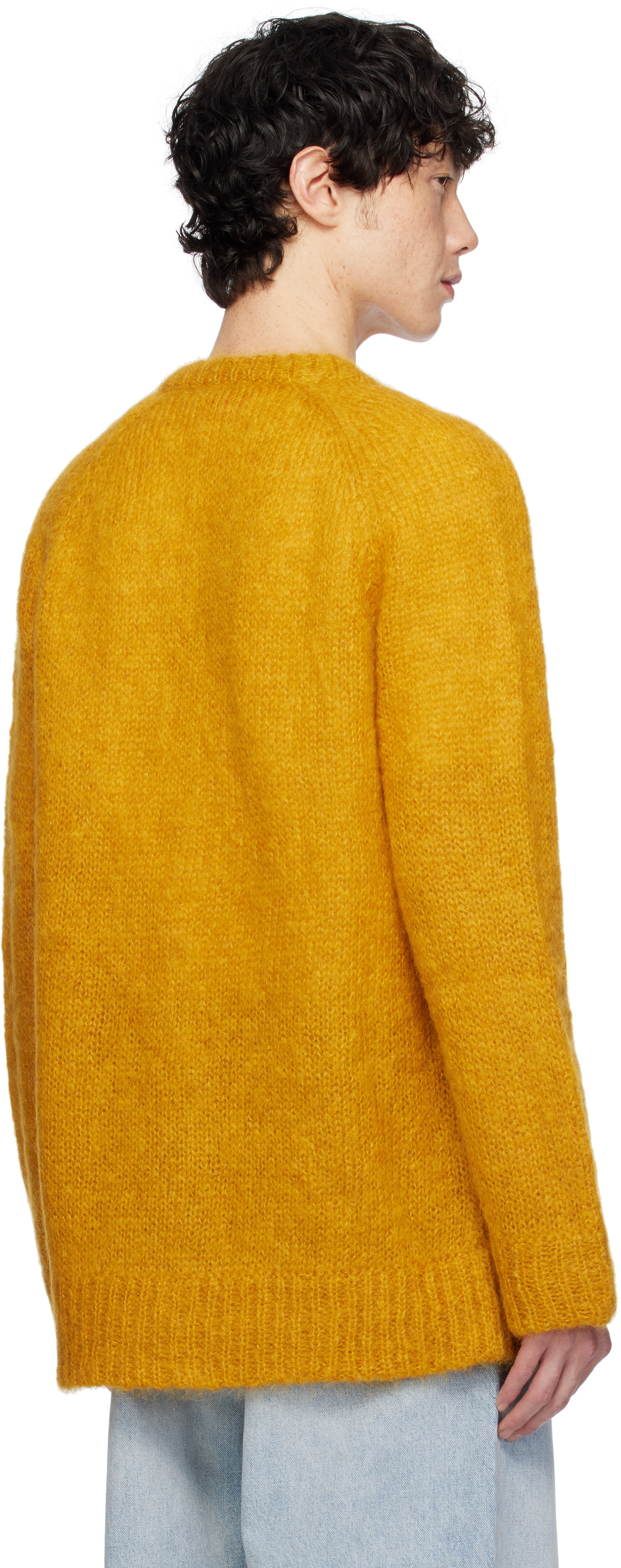 Valentino Yellow Mohair Cardigan