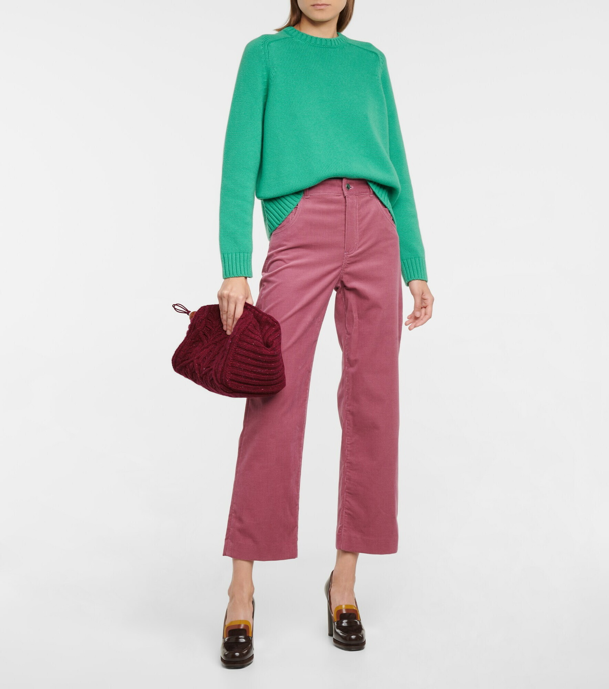 Loro Piana - Puffy Pouch knitted clutch