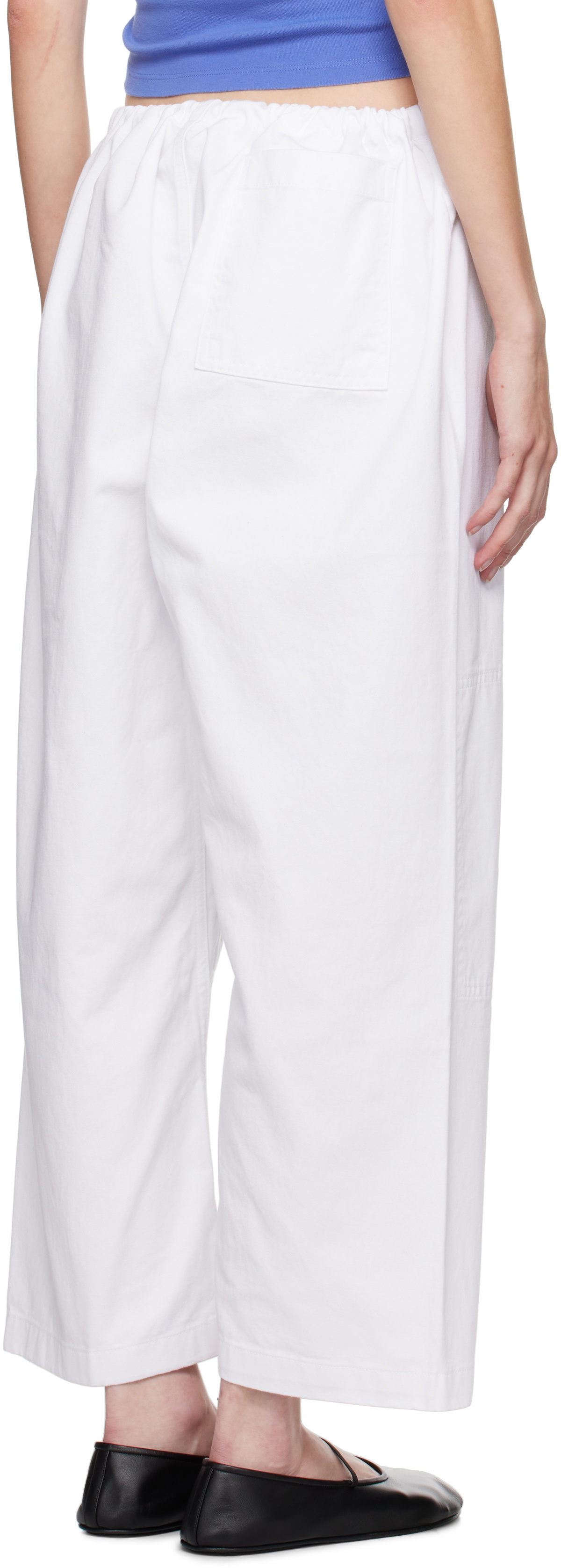 Gil Rodriguez White 'The Lou' Lounge Pants