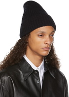 Acne Studios Black Ribbed Beanie