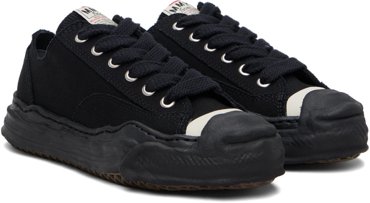 Maison MIHARA YASUHIRO Black 'Hank' OG Sole Canvas Low-Top Sneakers