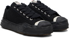 Maison MIHARA YASUHIRO Black 'Hank' OG Sole Canvas Low-Top Sneakers