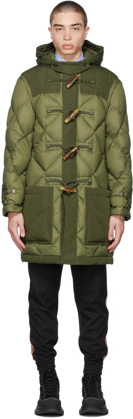 Photo: Burberry Green Recycled Nylon Diamond Quilted Coat