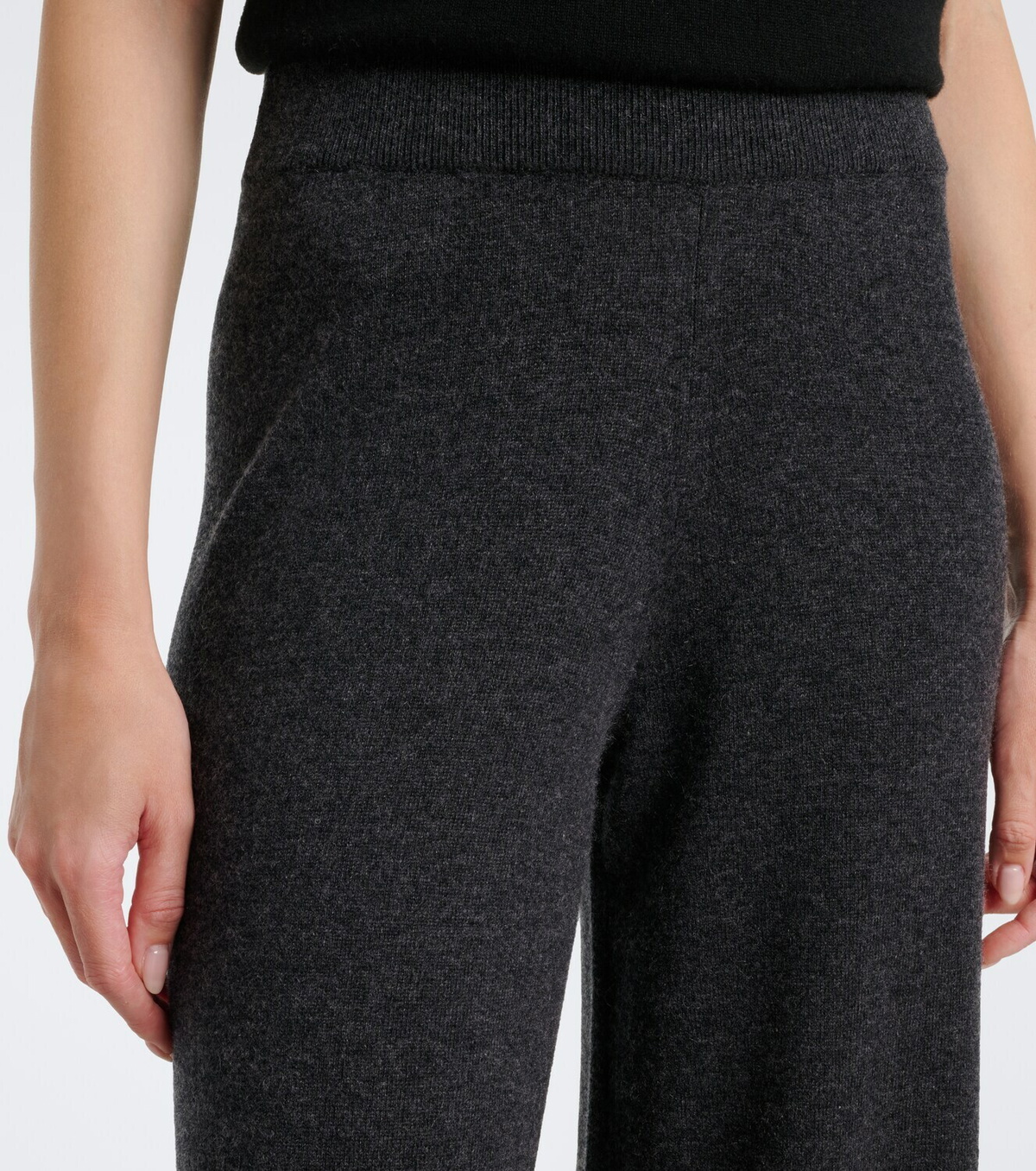 Jardin des Orangers Virgin wool and cashmere wide-leg pants