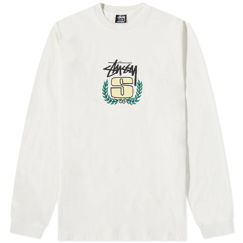Stussy Long Sleeve S Wreath Pigment Dyed Tee Stussy