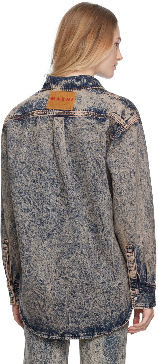 Marni Pink Faded Denim Jacket
