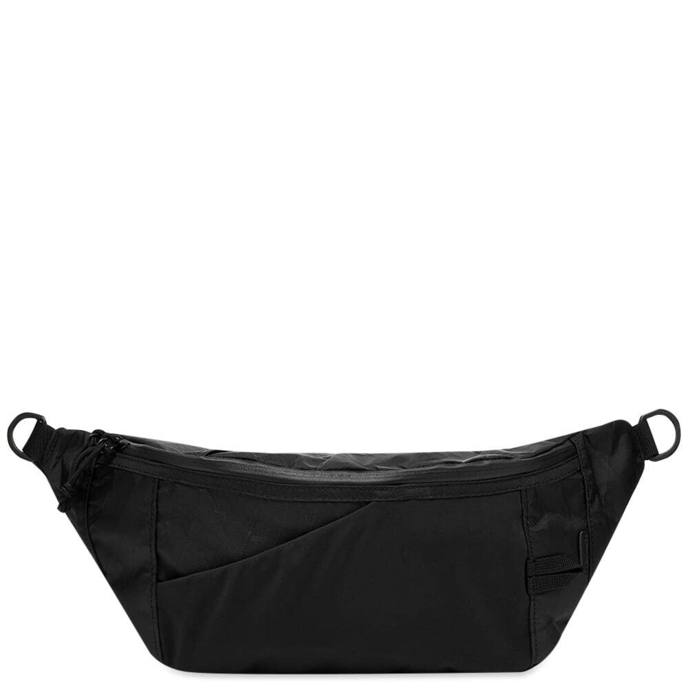 Snow Peak Men's X-Pac Nylon Waist Bag in Black