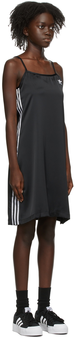 satin dress adidas adidas Originals x ASOS satin dress in black