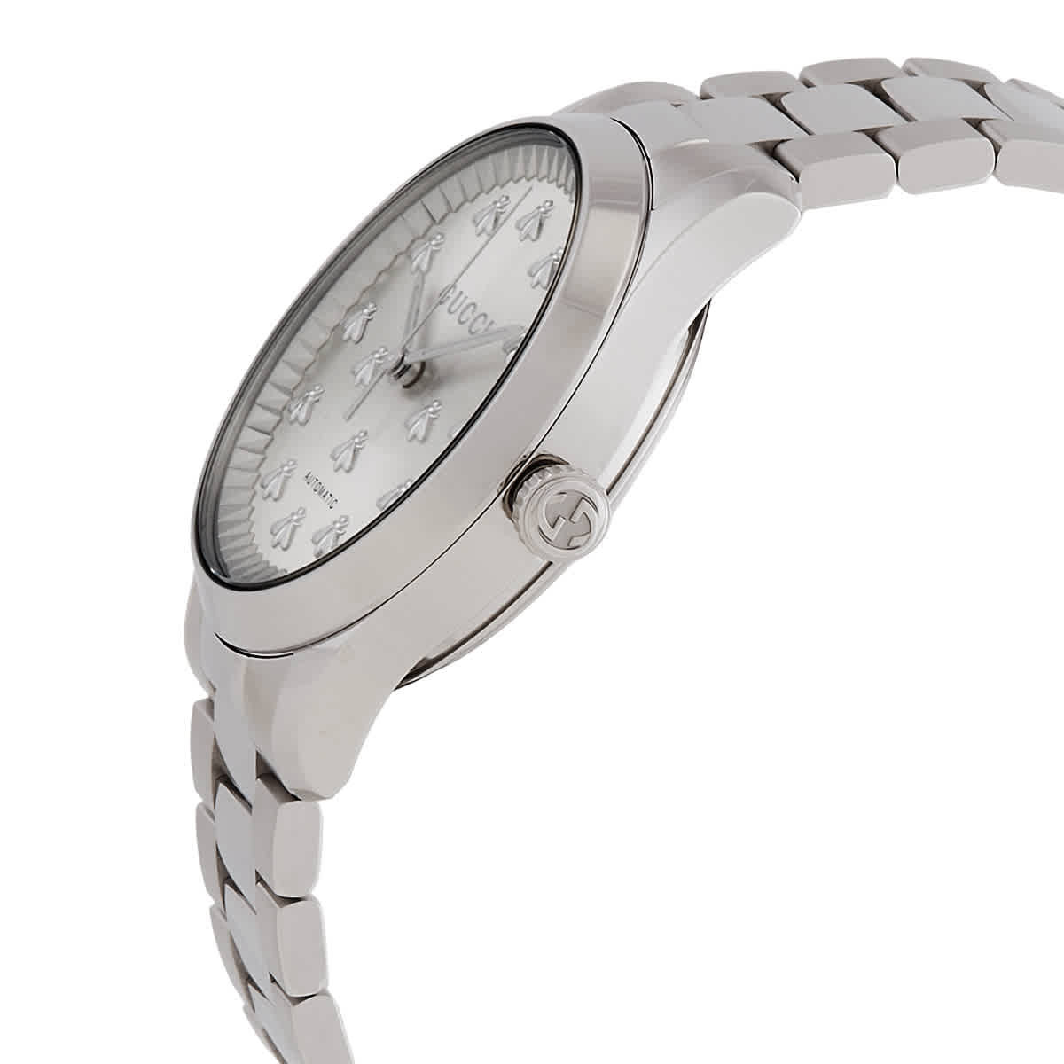 Gucci G-Timeless Automatic Silver Dial Mens Watch YA1264190