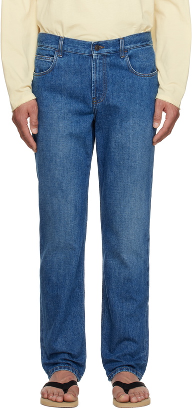 Photo: The Row Blue Jaxon Jeans