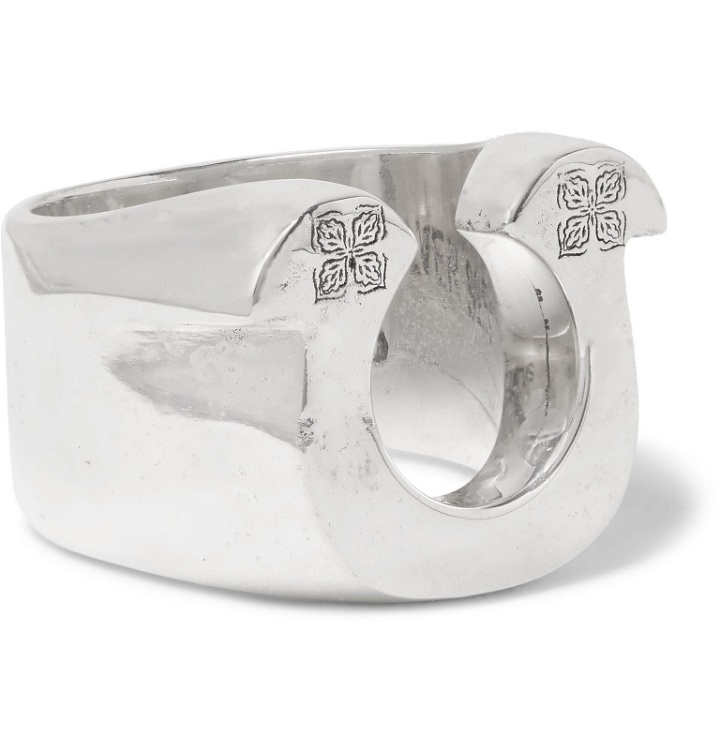 Photo: MAPLE - Horseshoe Sterling Silver Ring - Silver