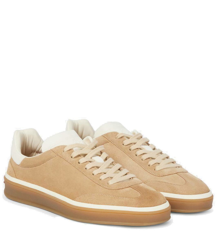 Photo: Loro Piana Tennis Walk suede sneakers