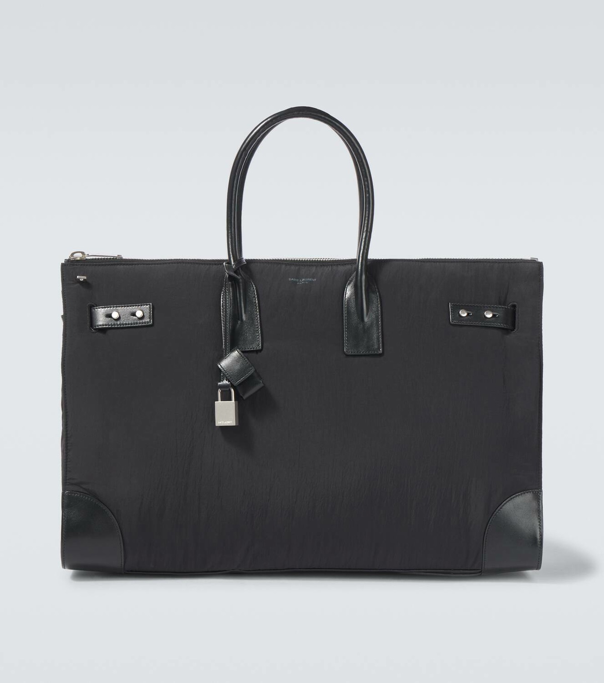 Saint Laurent Sac De Jour 48H leather-trimmed tote bag