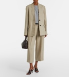 Toteme Frayed linen blazer