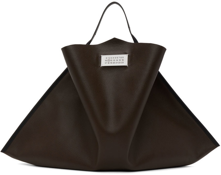 Photo: Maison Margiela Brown Leather 'Mouchoir' Bag