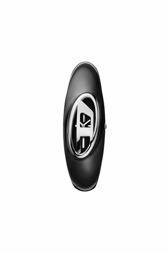 Photo: Diesel Diesel Wonder-D Two-Hand Black Nylon Resin Watch - Timeframes Womens in Black