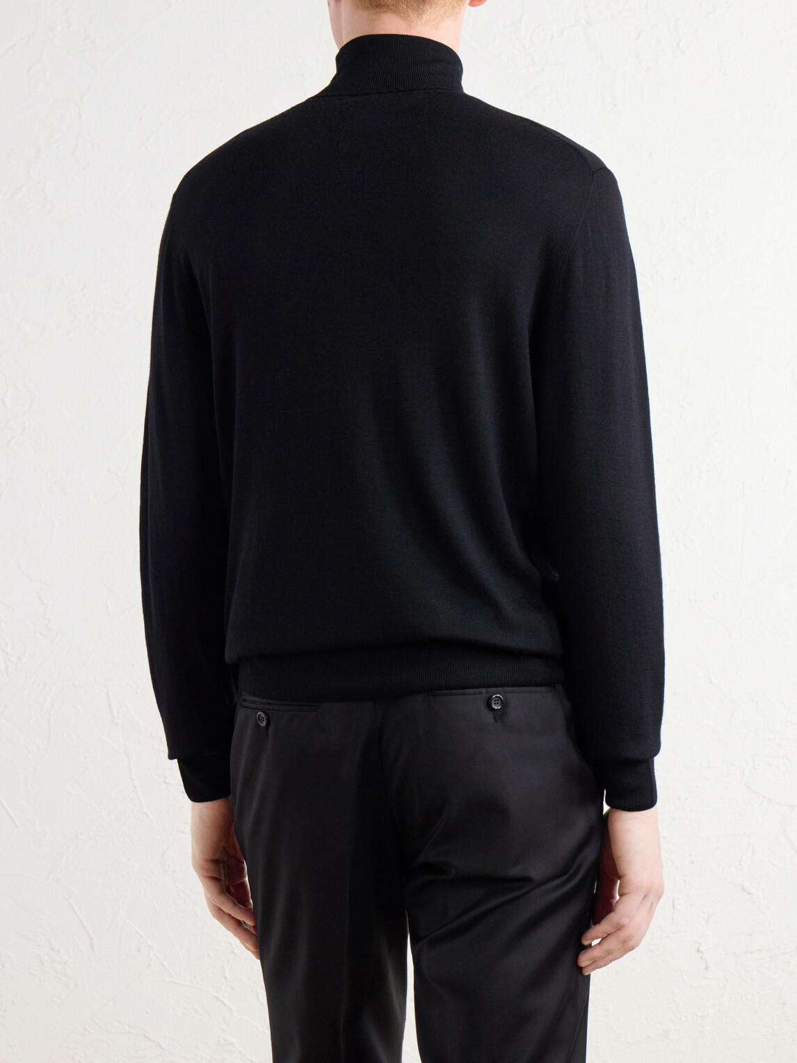 Canali - Wool Rollneck Sweater - Black